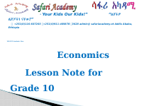 Economics Lesson Note for Grade 10.. Chapter 2.pptx